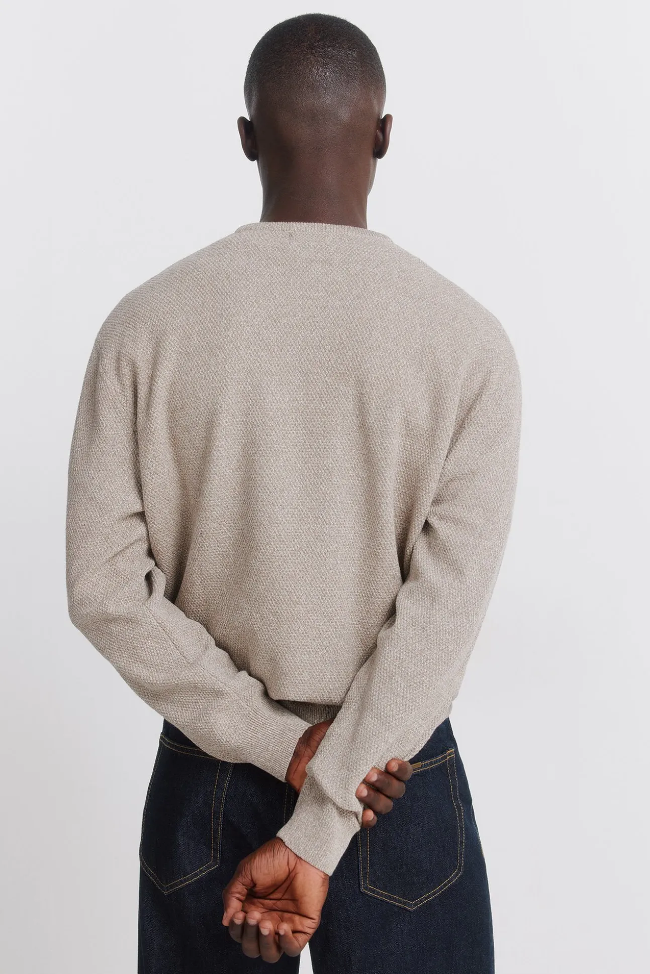 Pull maille double