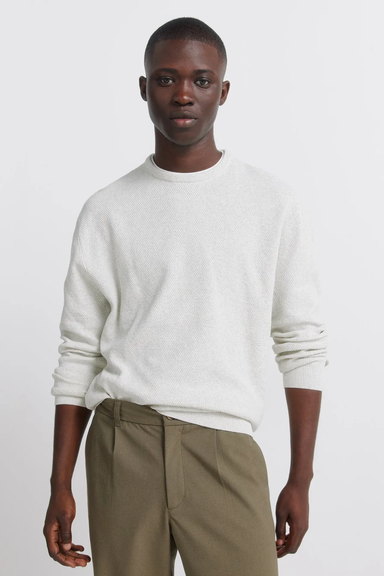Pull maille double