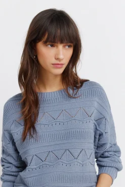 Pull pointelle en maille