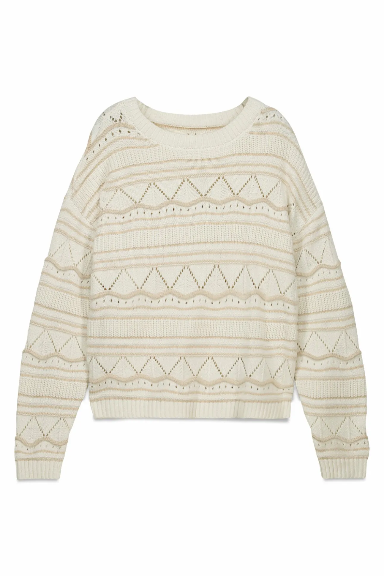 Pull pointelle en maille