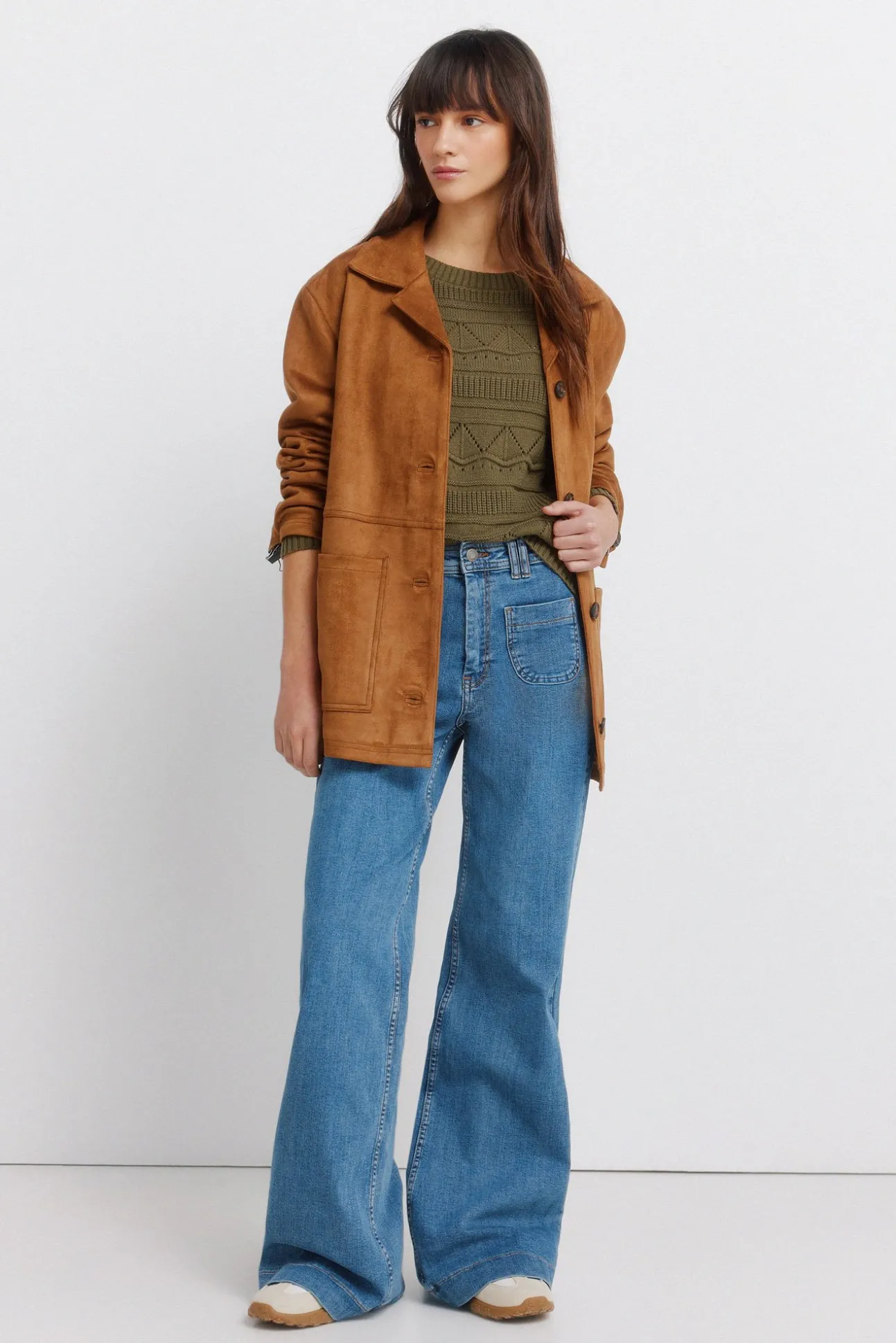 Pull pointelle en maille
