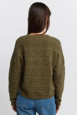 Pull pointelle en maille