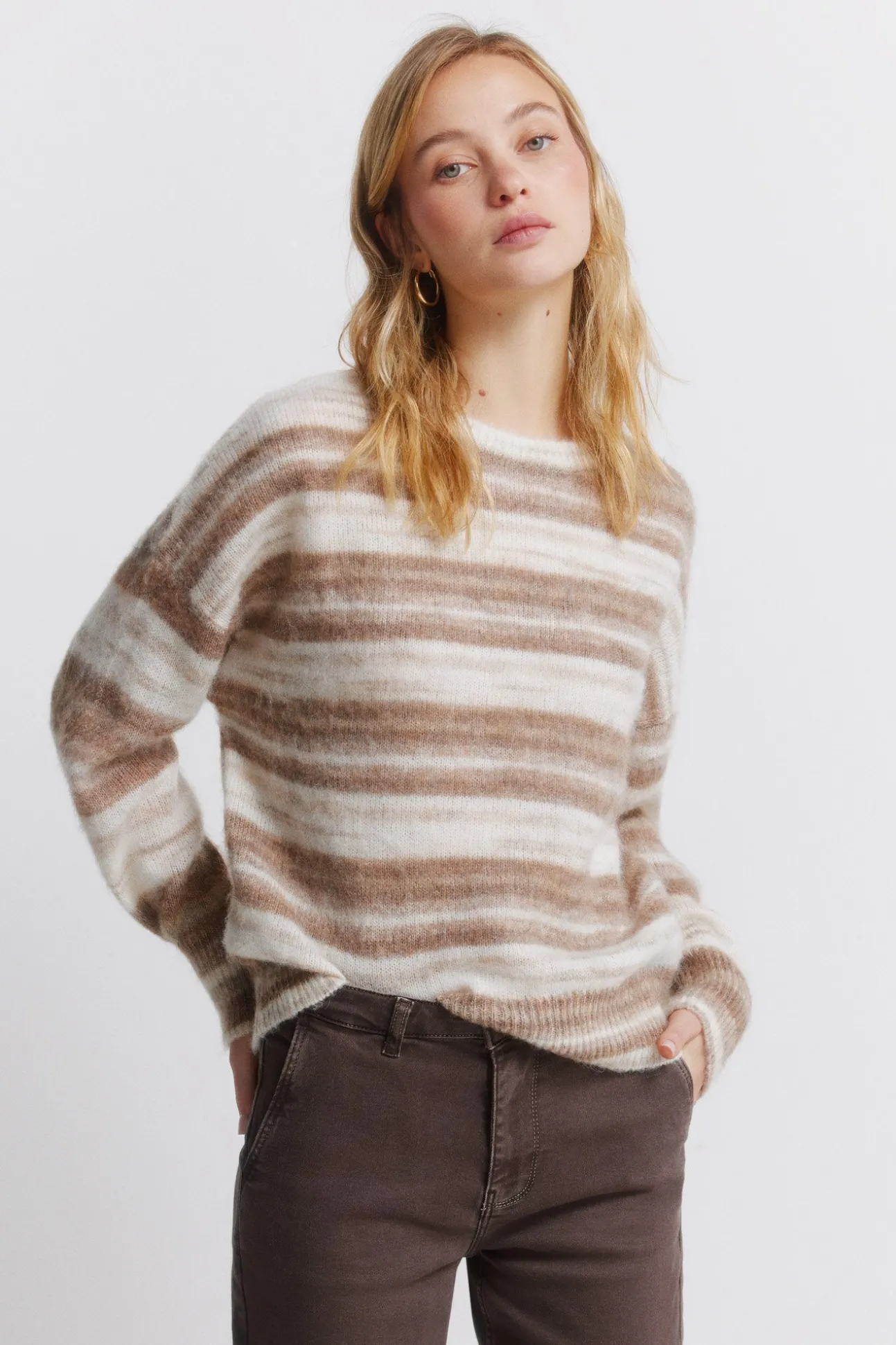 Pull rayures dégradées