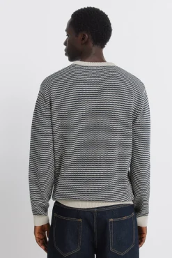 Pull structuré bicolore