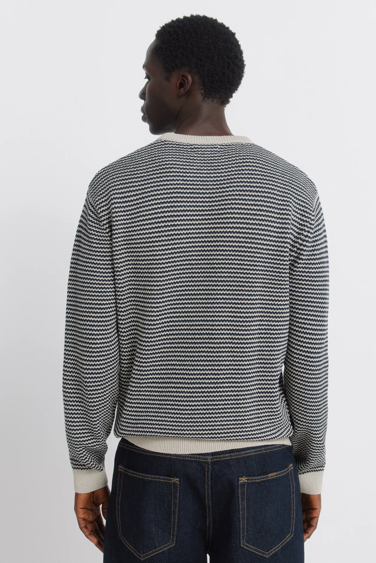 Pull structuré bicolore