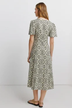 Robe chemise imprim&eacute;e