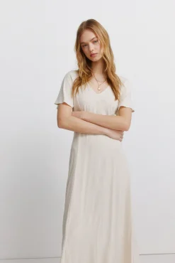 Robe midi dos crois&eacute;