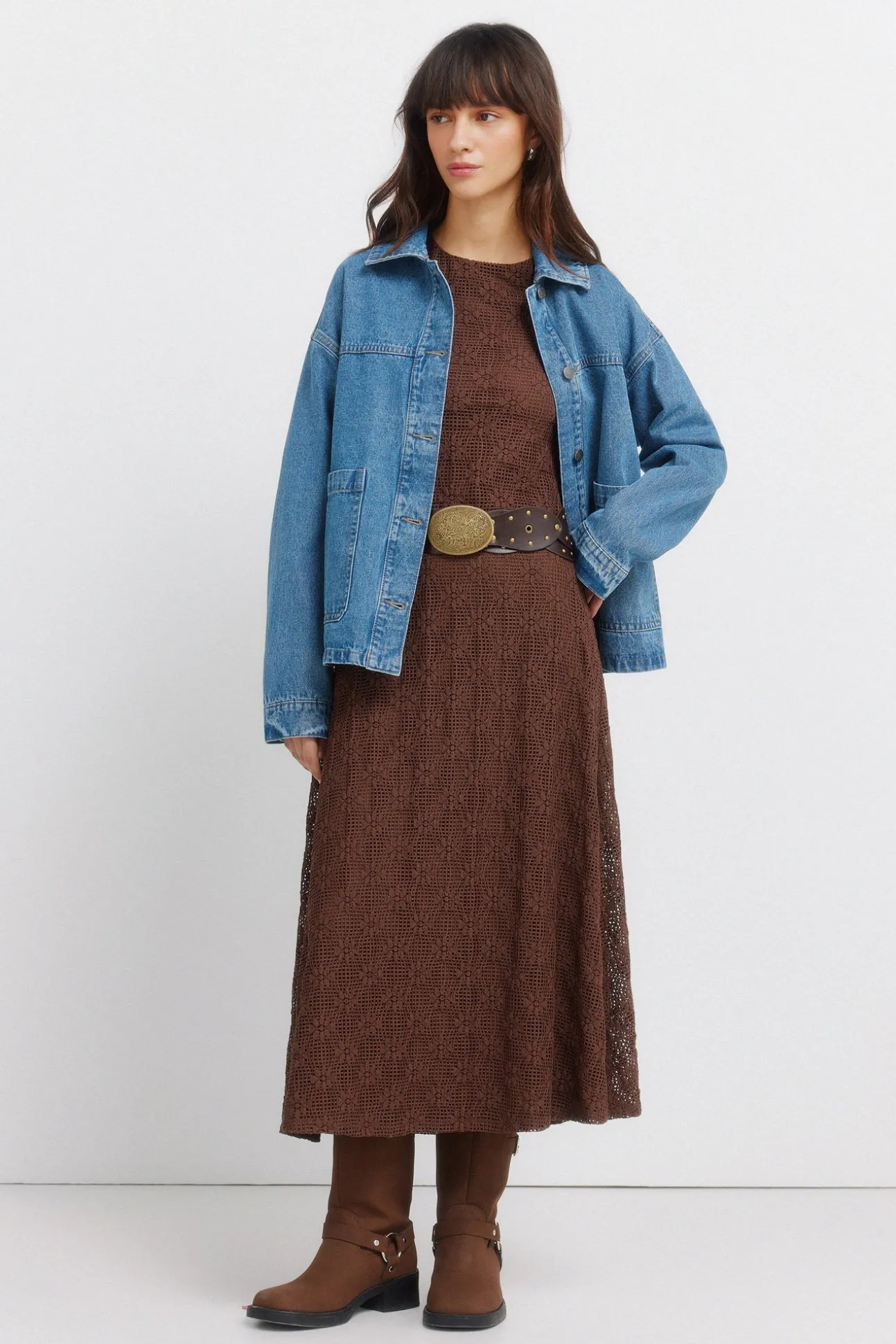 Robe structurée manches longues
