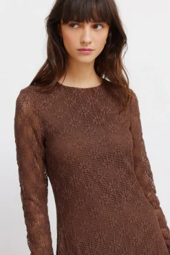 Robe structurée manches longues