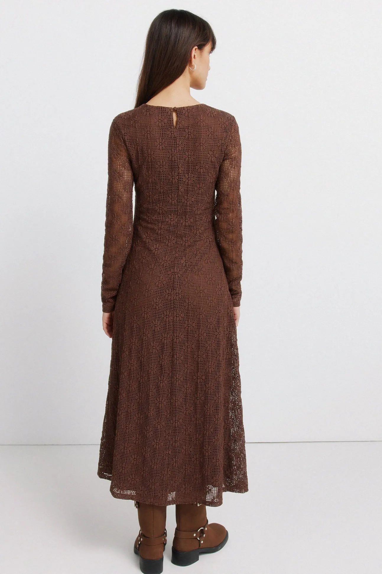 Robe structurée manches longues