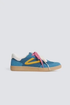 Sneaker en cuir rétro