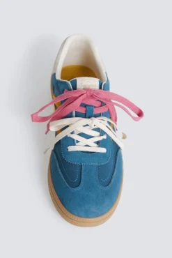 Sneaker en cuir r&eacute;tro