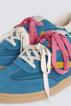 Sneaker en cuir r&eacute;tro
