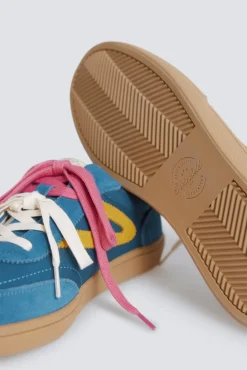 Sneaker en cuir r&eacute;tro