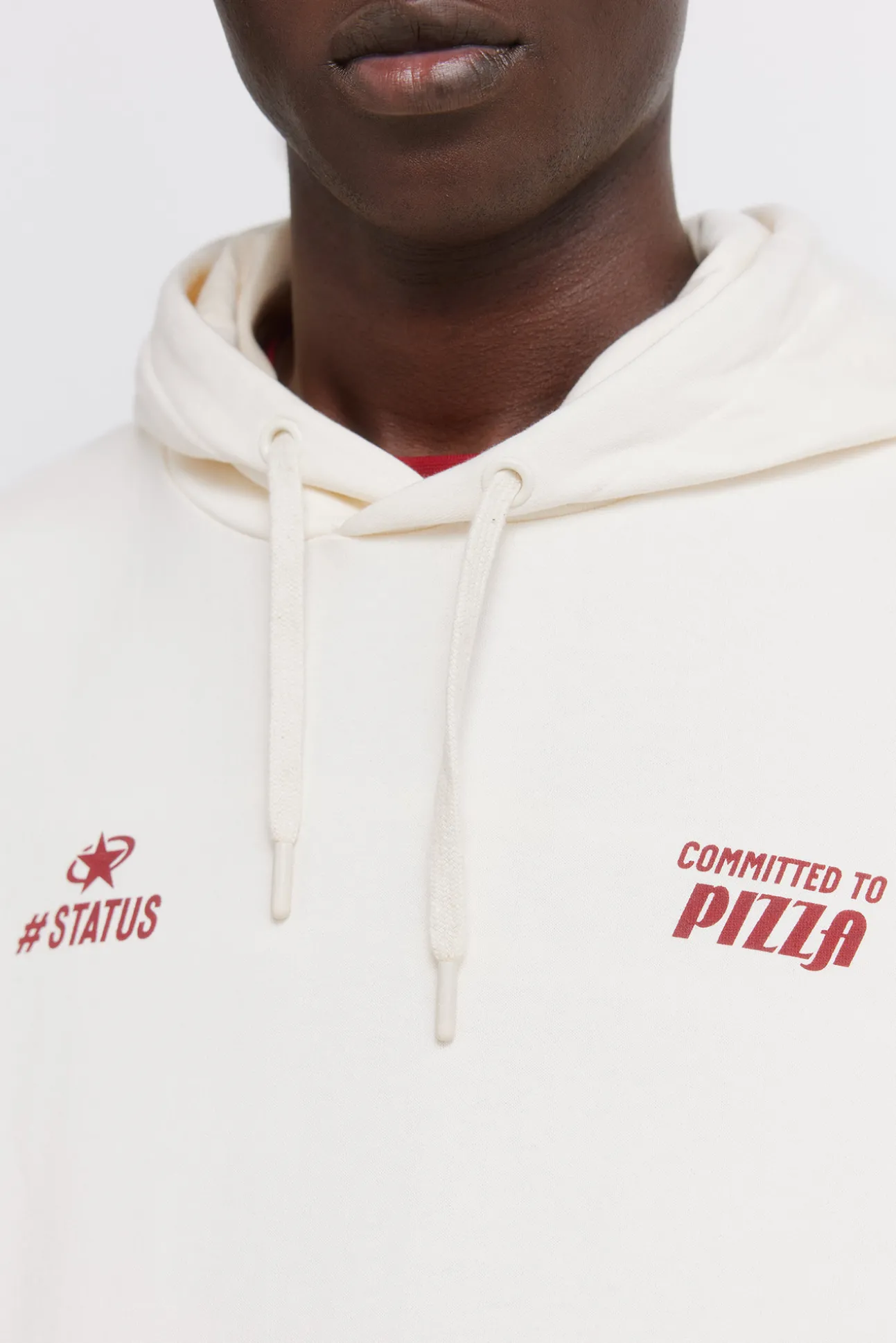 Sweat-shirt à capuche pizza