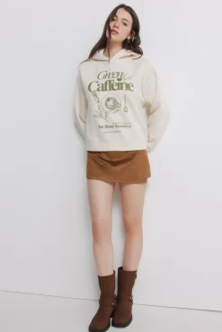Sweat-shirt &agrave; capuche
