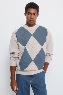 sweat-shirt &agrave; diamants