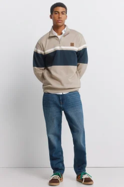 Sweat-shirt à fermeture à découpes