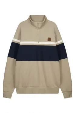 Sweat-shirt à fermeture à découpes