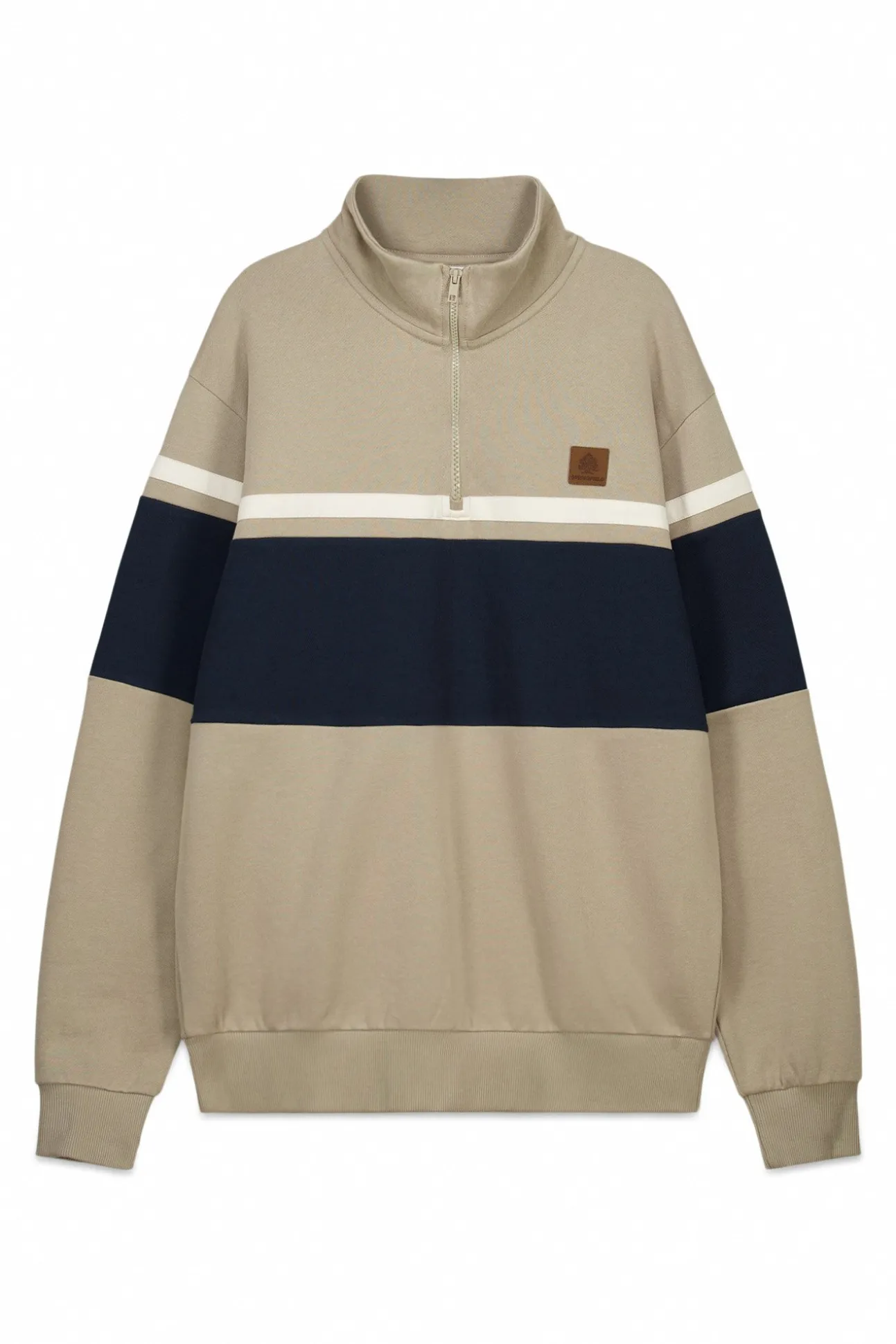 Sweat-shirt à fermeture à découpes