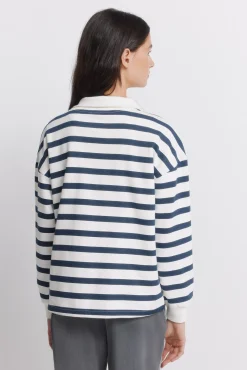 Sweat-shirt &agrave; rayures