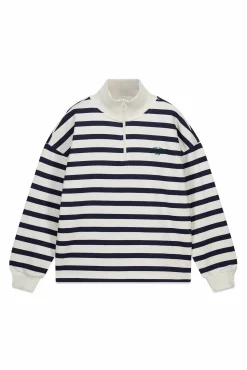 Sweat-shirt &agrave; rayures