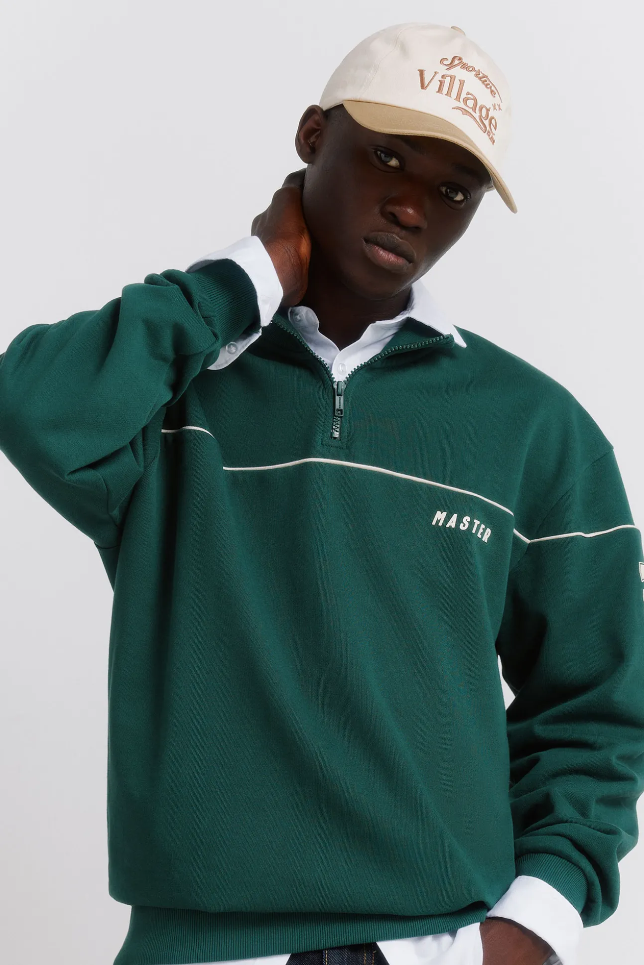 Sweat-shirt passepoilé 78