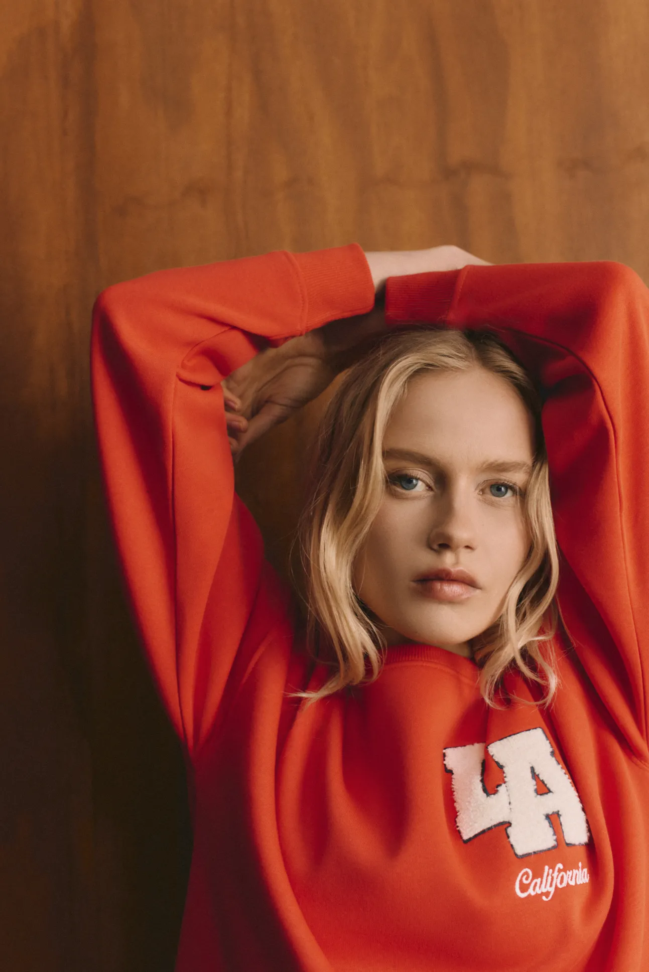Sweat-shirt "L.A" rouge