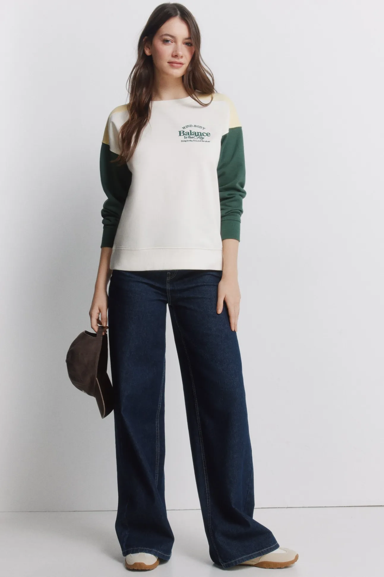 Sweat-shirt tricolore