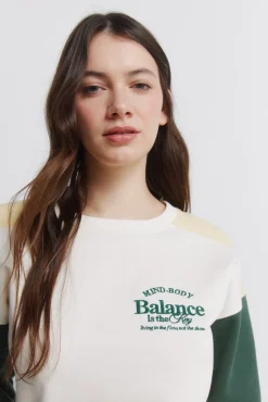 Sweat-shirt tricolore