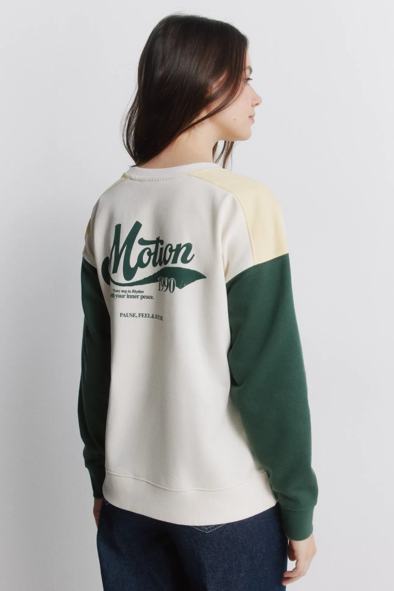 Sweat-shirt tricolore
