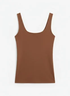 T-shirt à bretelles double tissu