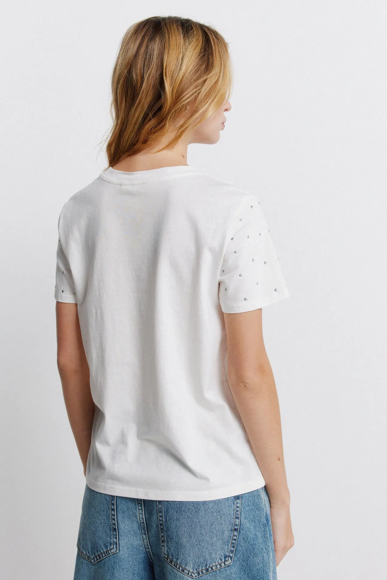 T-shirt à clous manches courtes