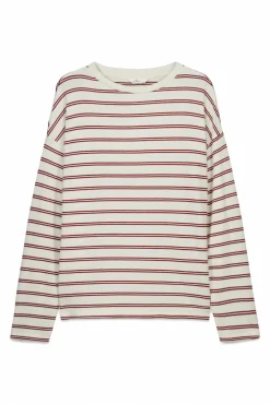 T-shirt &agrave; double rayure