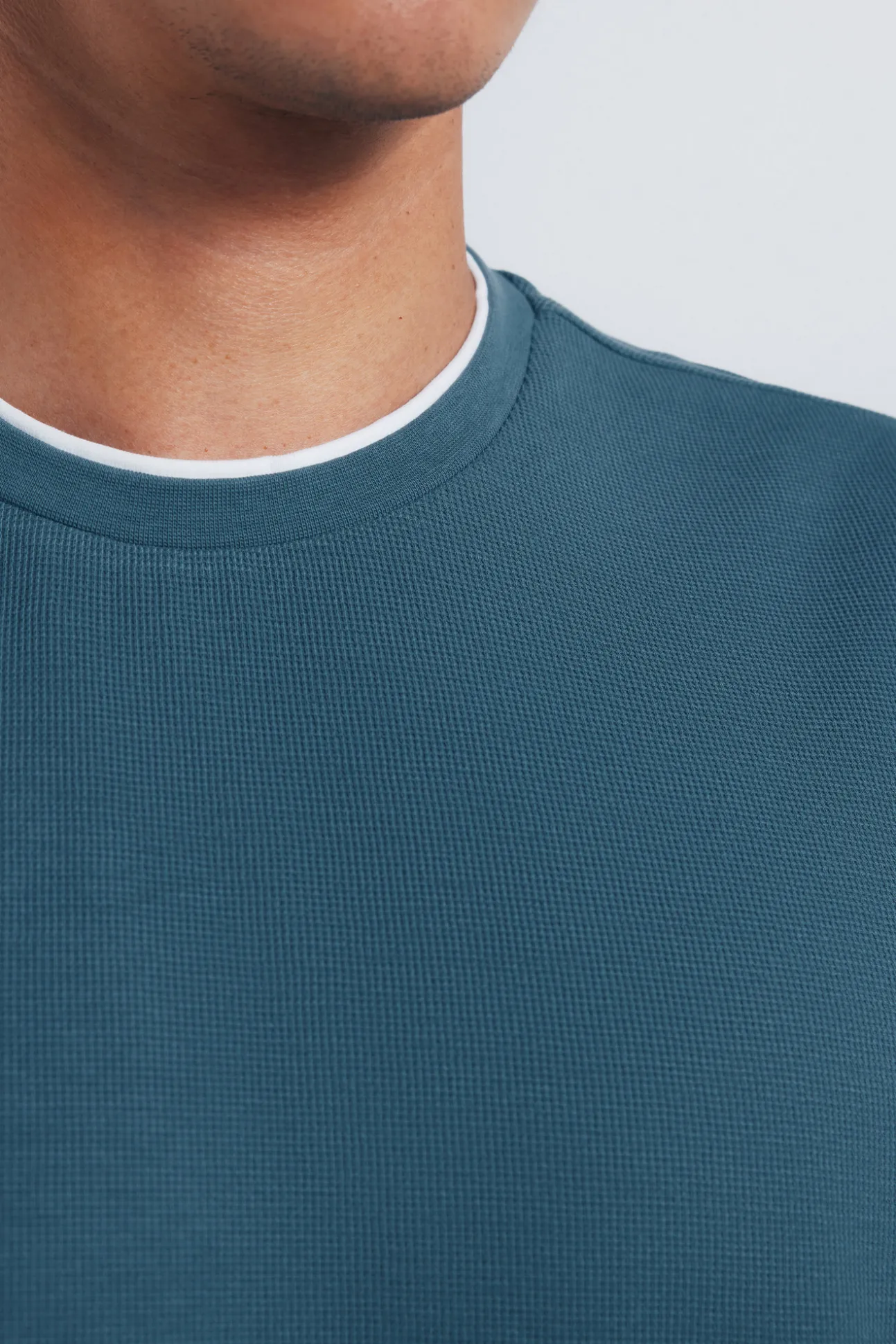 T-shirt à double tissage tissu