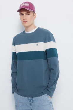 T-shirt à manche longues en piqué découpé