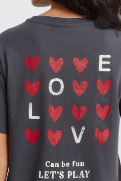 T-shirt &agrave; manches courtes "Love"