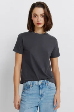 T-shirt à manches courtes à clous