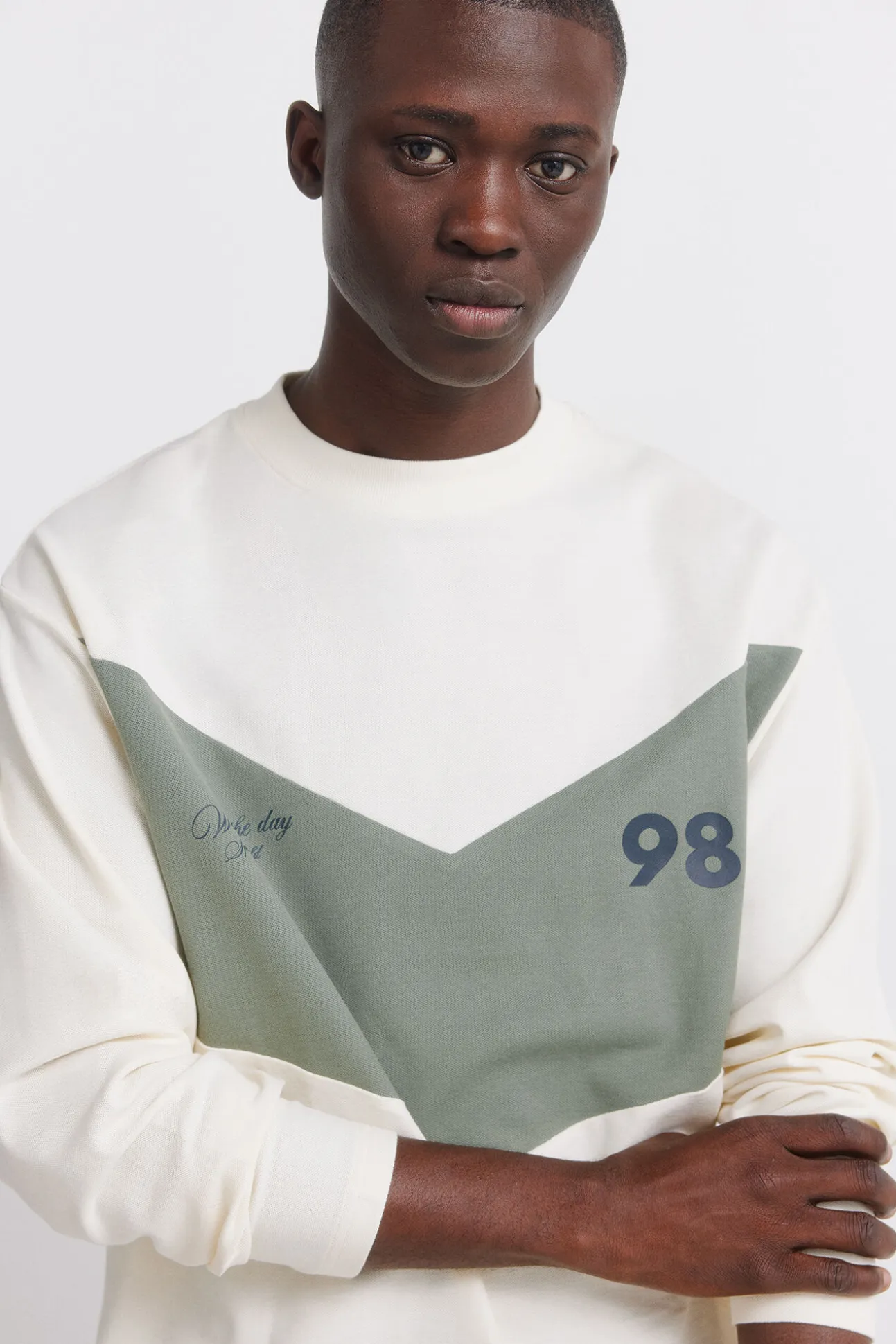 T-shirt à manches longues en piqué coupe