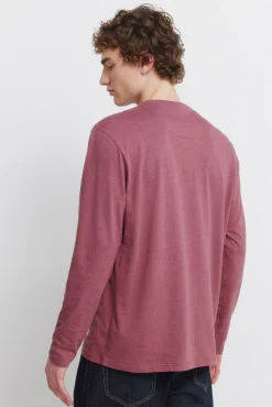 T-shirt &agrave; manches longues &agrave; double effet chin&eacute;