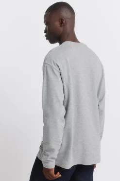 T-shirt &agrave; manches longues en piqu&eacute; coupe