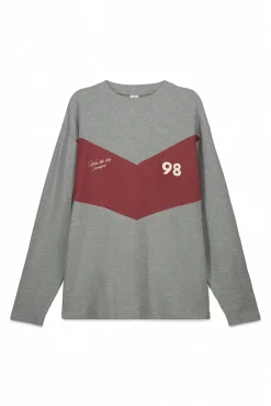 T-shirt &agrave; manches longues en piqu&eacute; coupe