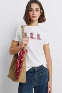 T-shirt à manches retroussées