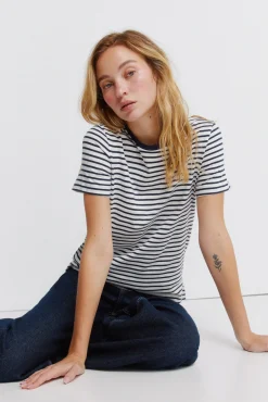 T-shirt basique &agrave; manches courtes