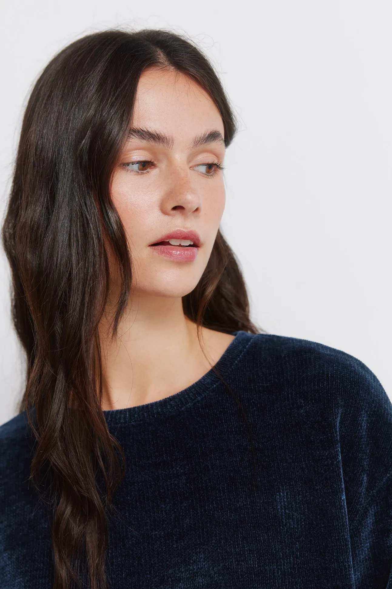T-shirt chenille bi-matière