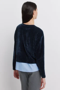 T-shirt chenille bi-matière