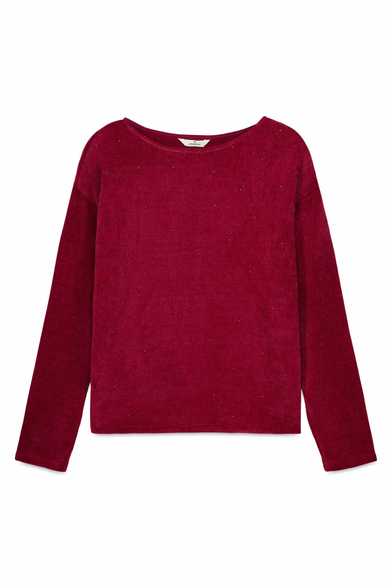 T-shirt clouté en chenille