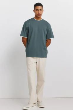 T-shirt col double