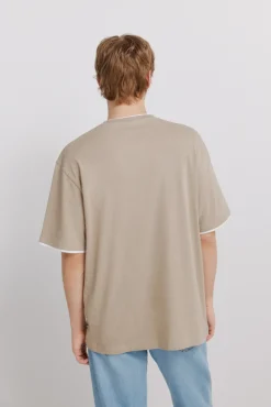 T-shirt col double
