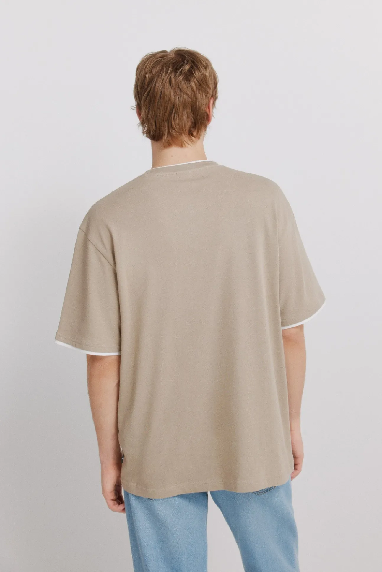 T-shirt col double